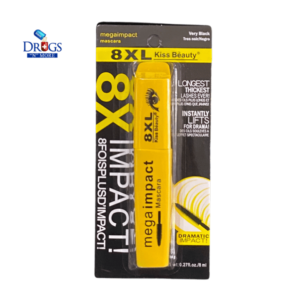 Kiss Beauty Mascara 8XL – Ultra-Lengthening & Volumizing Waterproof Lash Booster