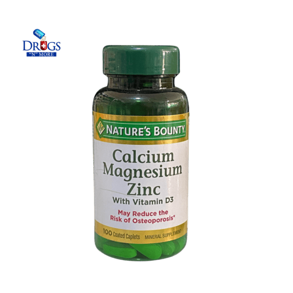 Nature's Bounty Calcium, Magnesium, Zinc - 100 Caplets